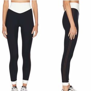 The Upside Black and White Contrast Leggings